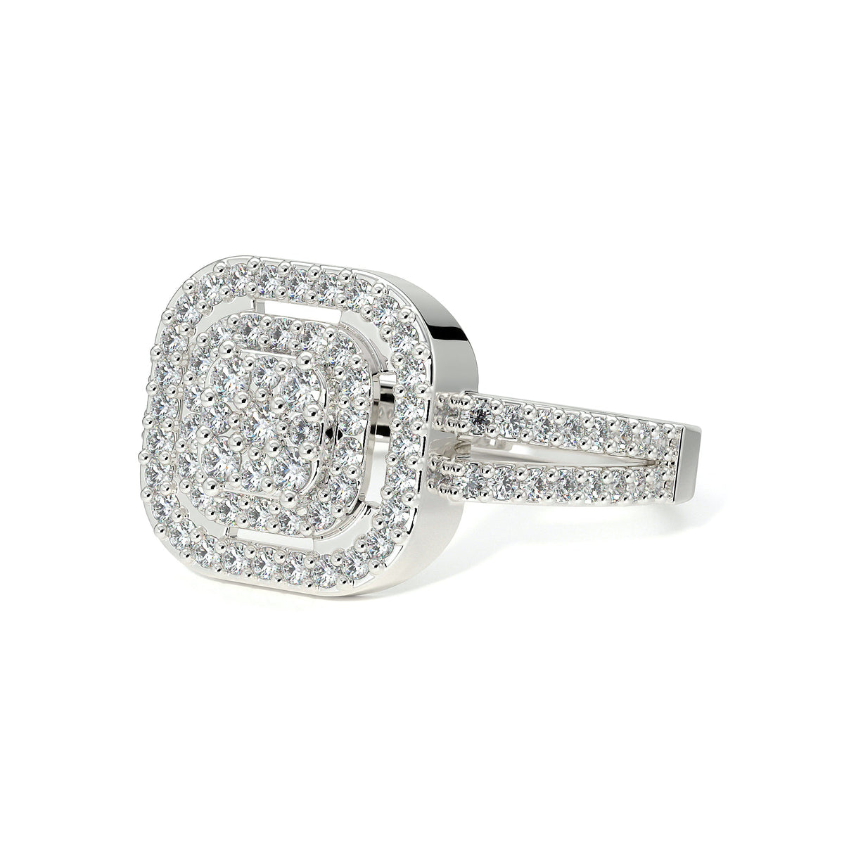 Sterling Silver Promise/Engagement Ring with Moissanite