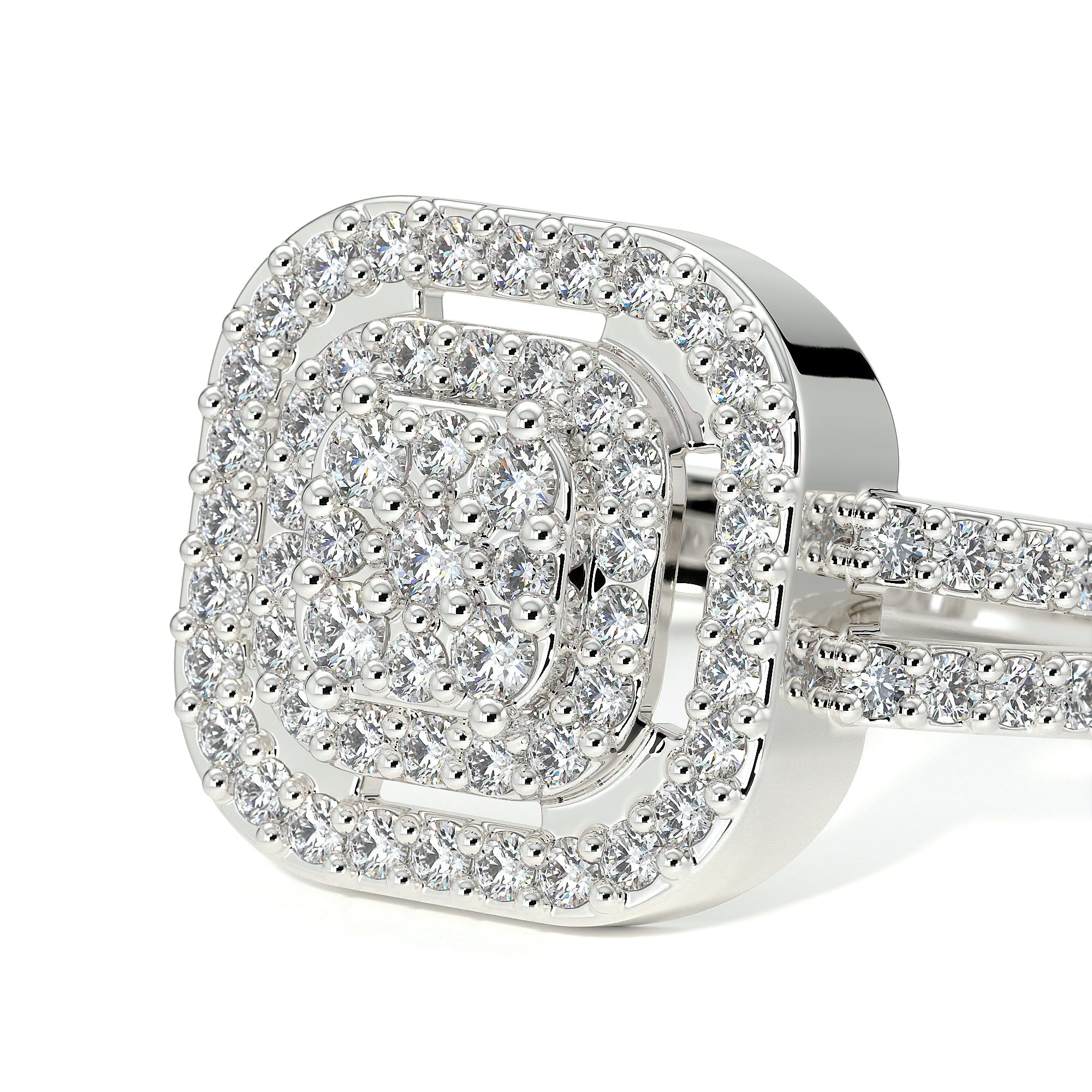 Sterling Silver Promise/Engagement Ring with Moissanite