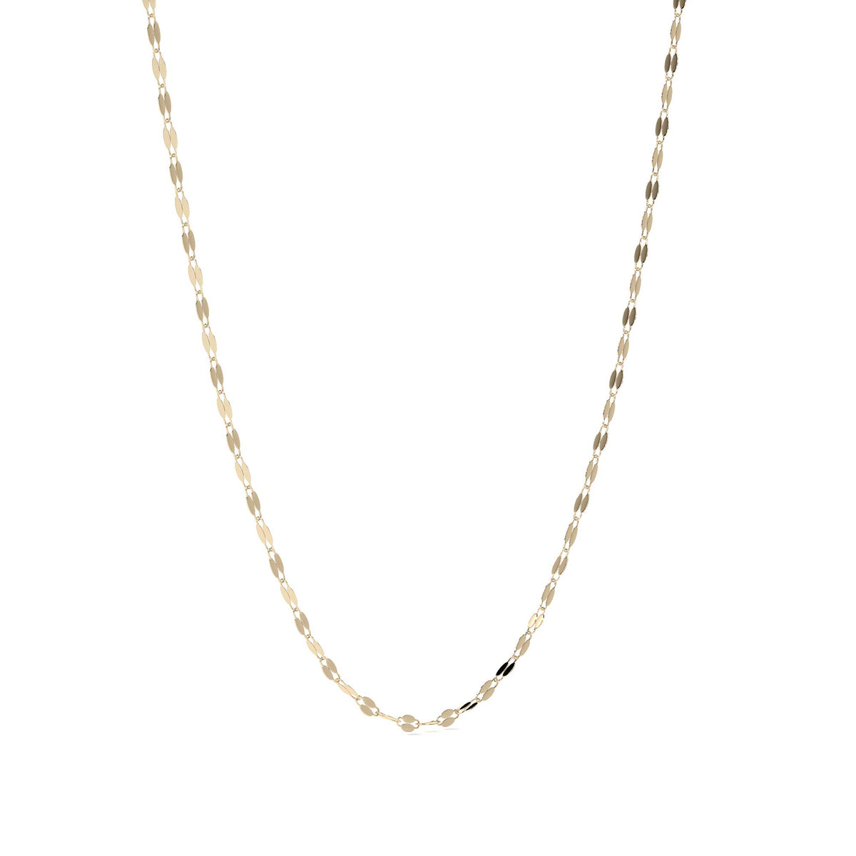 14k Italian Gold Chain, Coffee Bean Style
