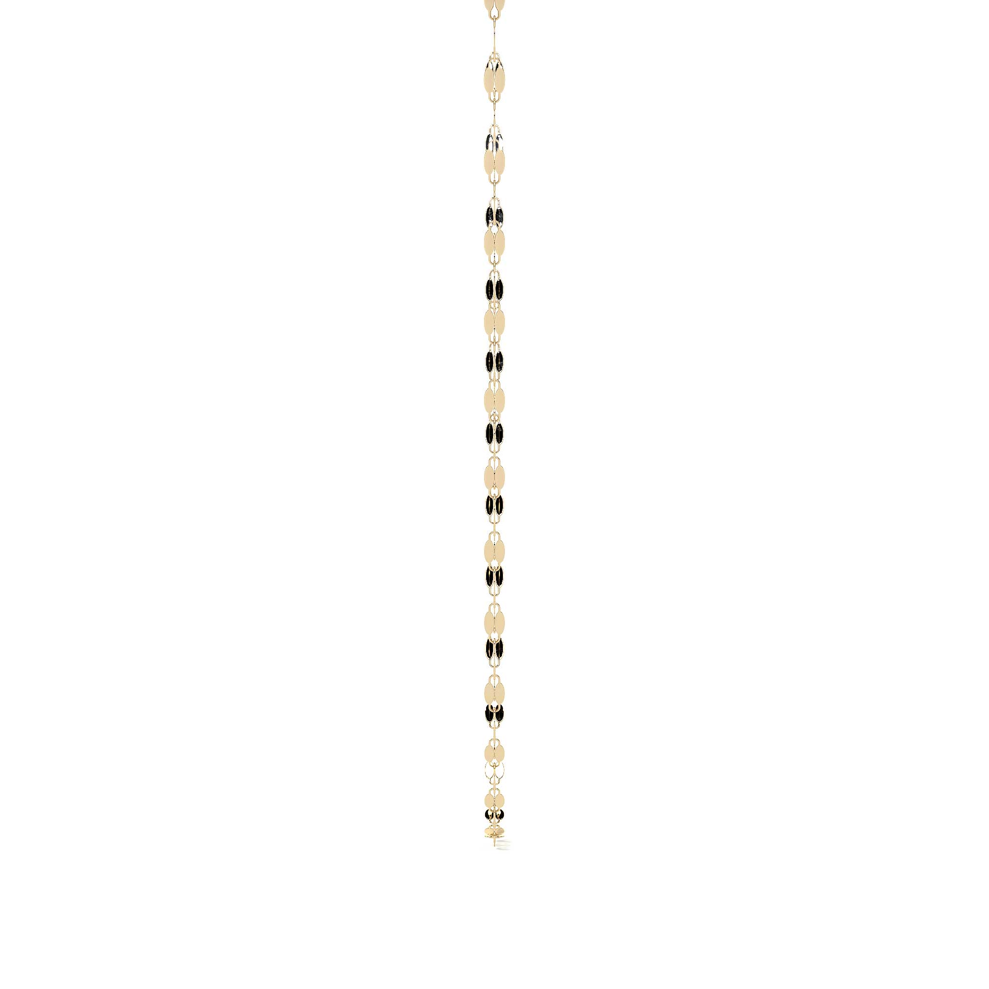 14k Italian Gold Chain, Coffee Bean Style