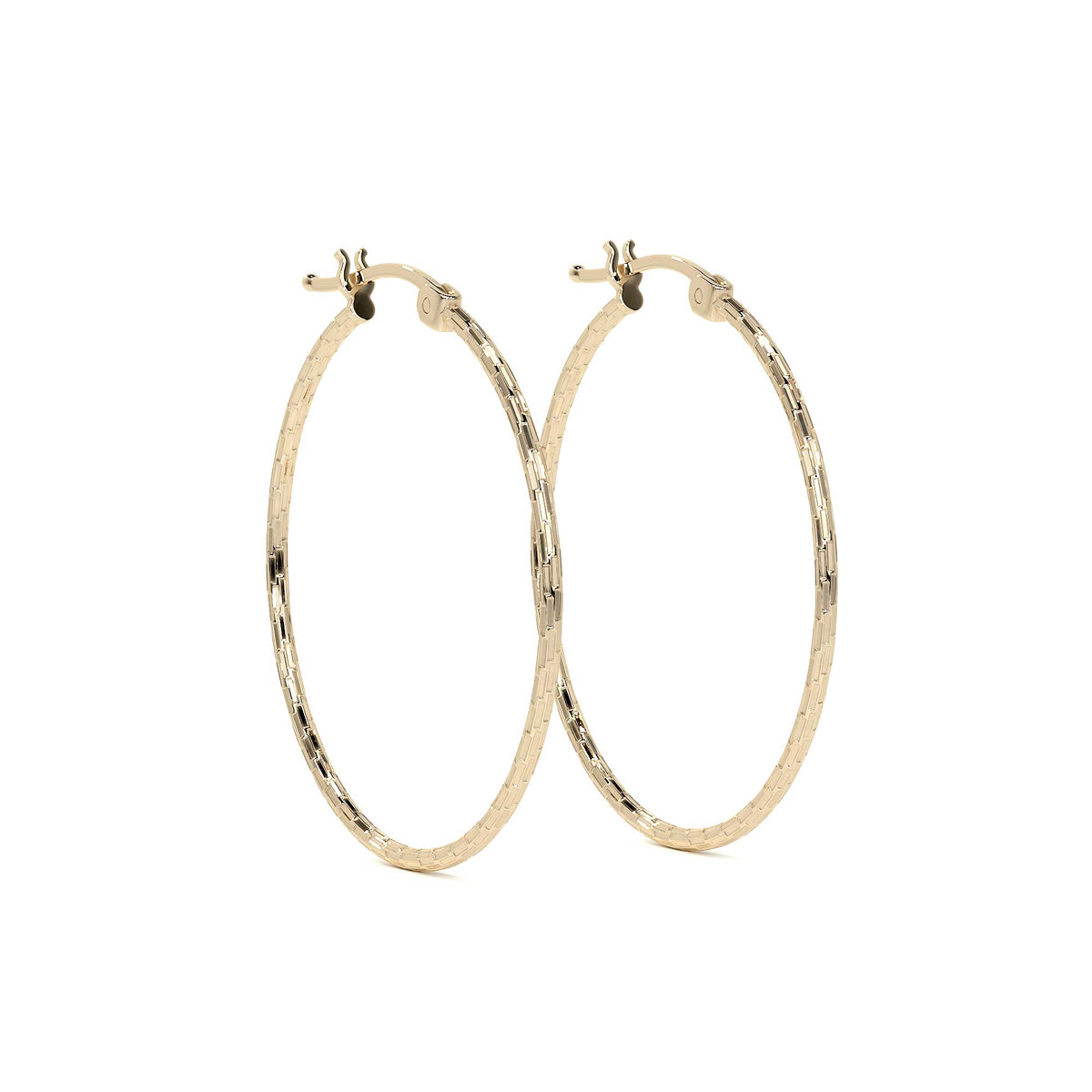 10k Gold Domino Style Diamond Drop Earring