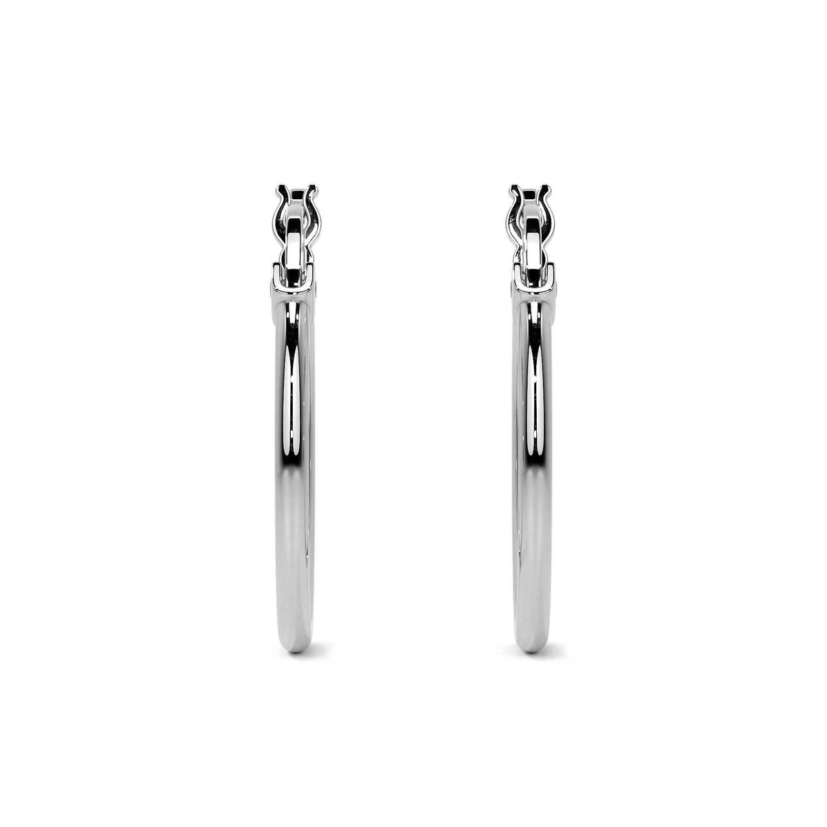 Women's Lightweight Sterling Silver Hoop Earring