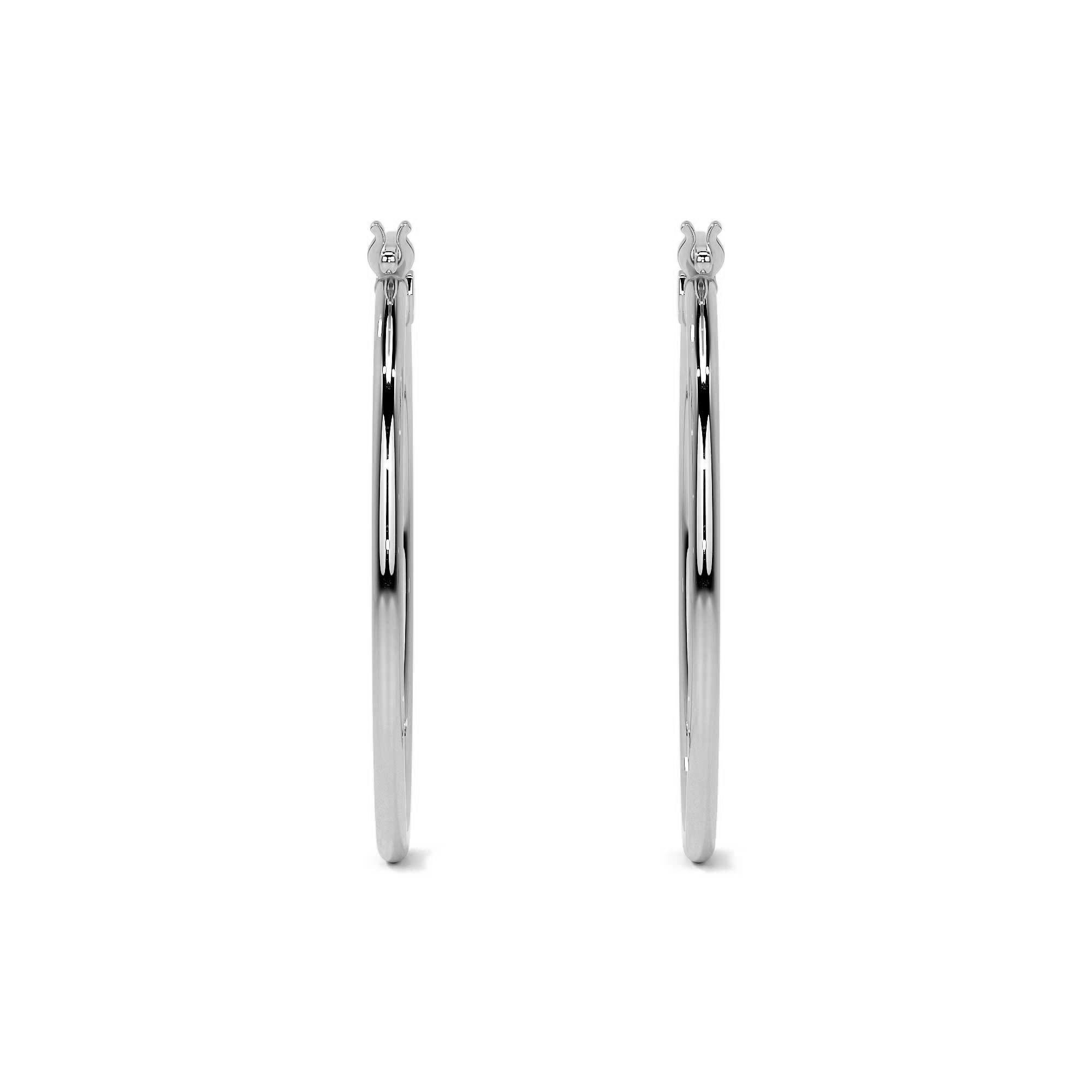 Women's Lightweight Sterling Silver Hoop Earring
