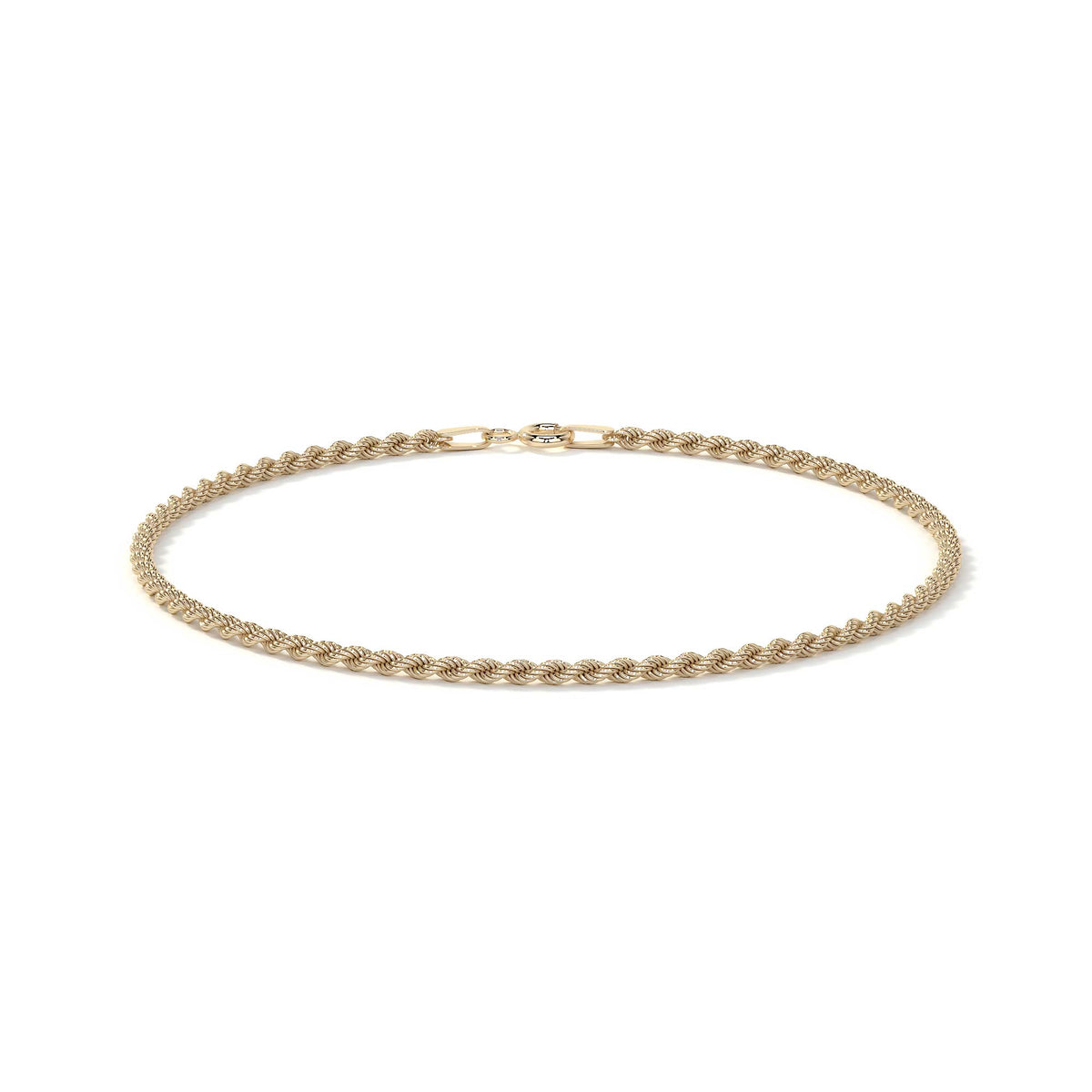 14K Gold Women's Rope Chain Bracelet | Italian Fine Jewelry