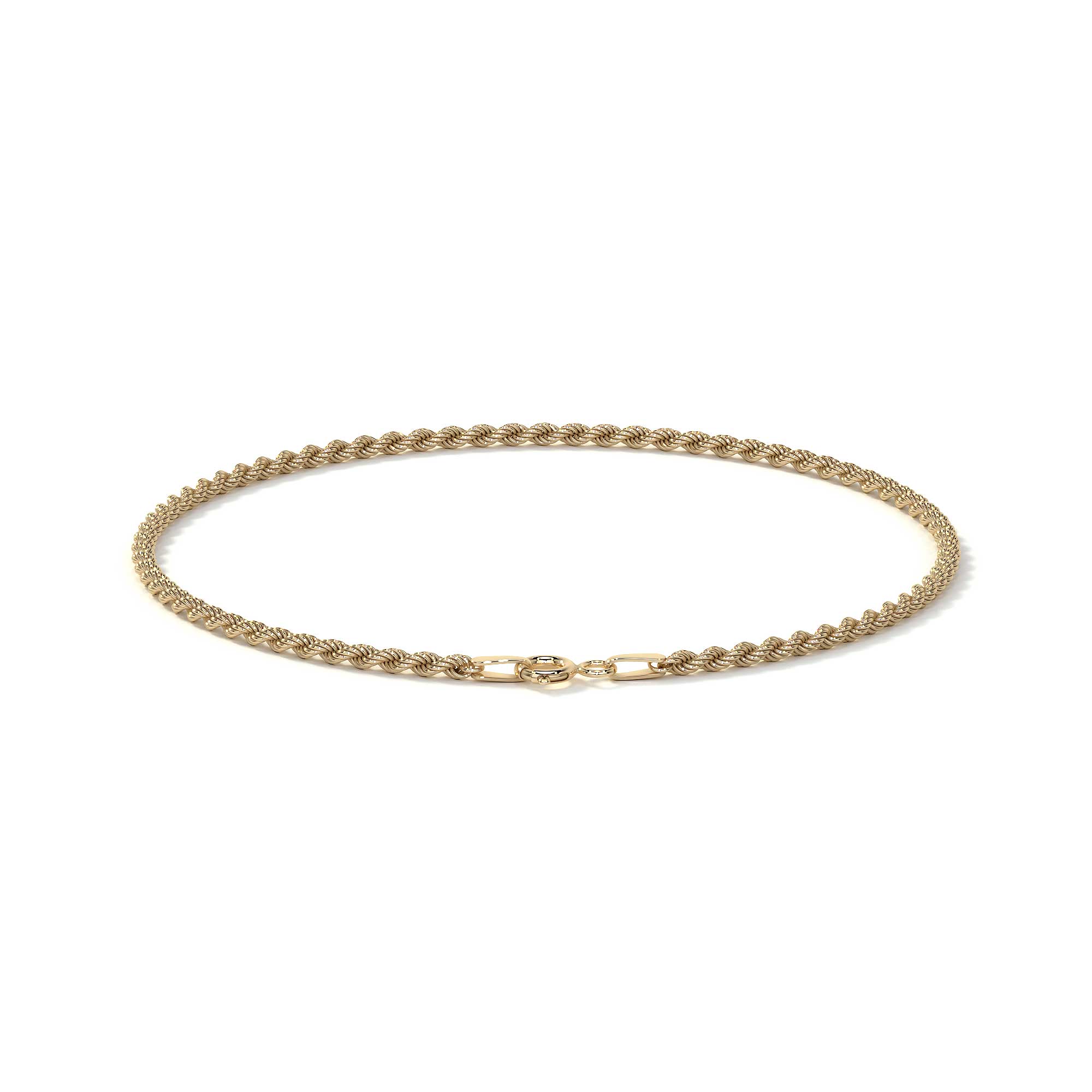 10K Gold Italian Torsal Style Bracelet for Men and Women | Elegant Unisex Bracelet (Copy)