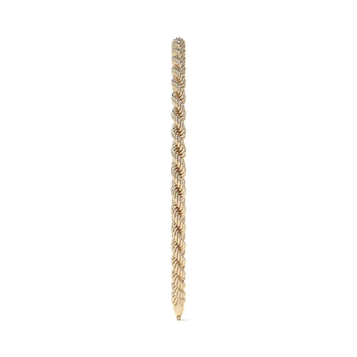 10k Italian Gold Torsal Bracelet, 3.3mm Gauge, 16cm