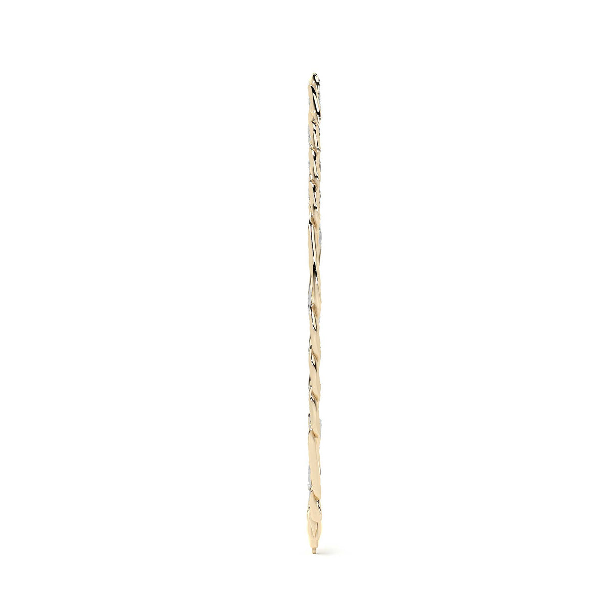 10k Gold Figaro Chain, 6mm, 50cm, Classic Italian Design, Gold-Tone
