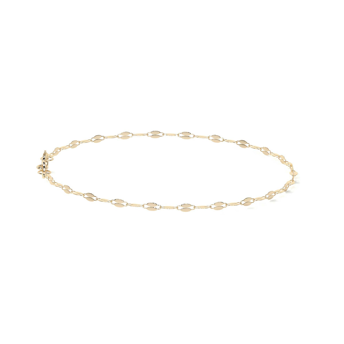 Italian Bracelet 3x1 Serpentine 14K 2.6mm, 18.5cm