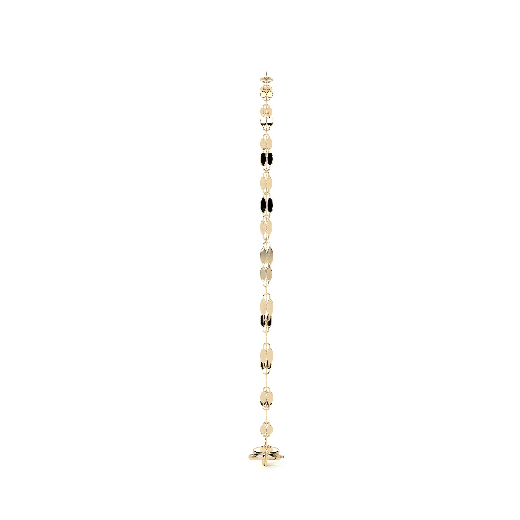 10K Gold Slave Italian Serpentine Figaro Style | Delicate Fine Jewelry Bracelet