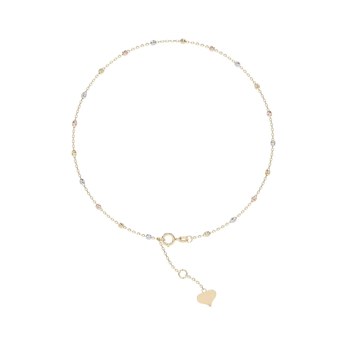 10K Gold Adjustable Viviana Bracelet with Plain Ball | Elegant Fine Jewelry Bracelet