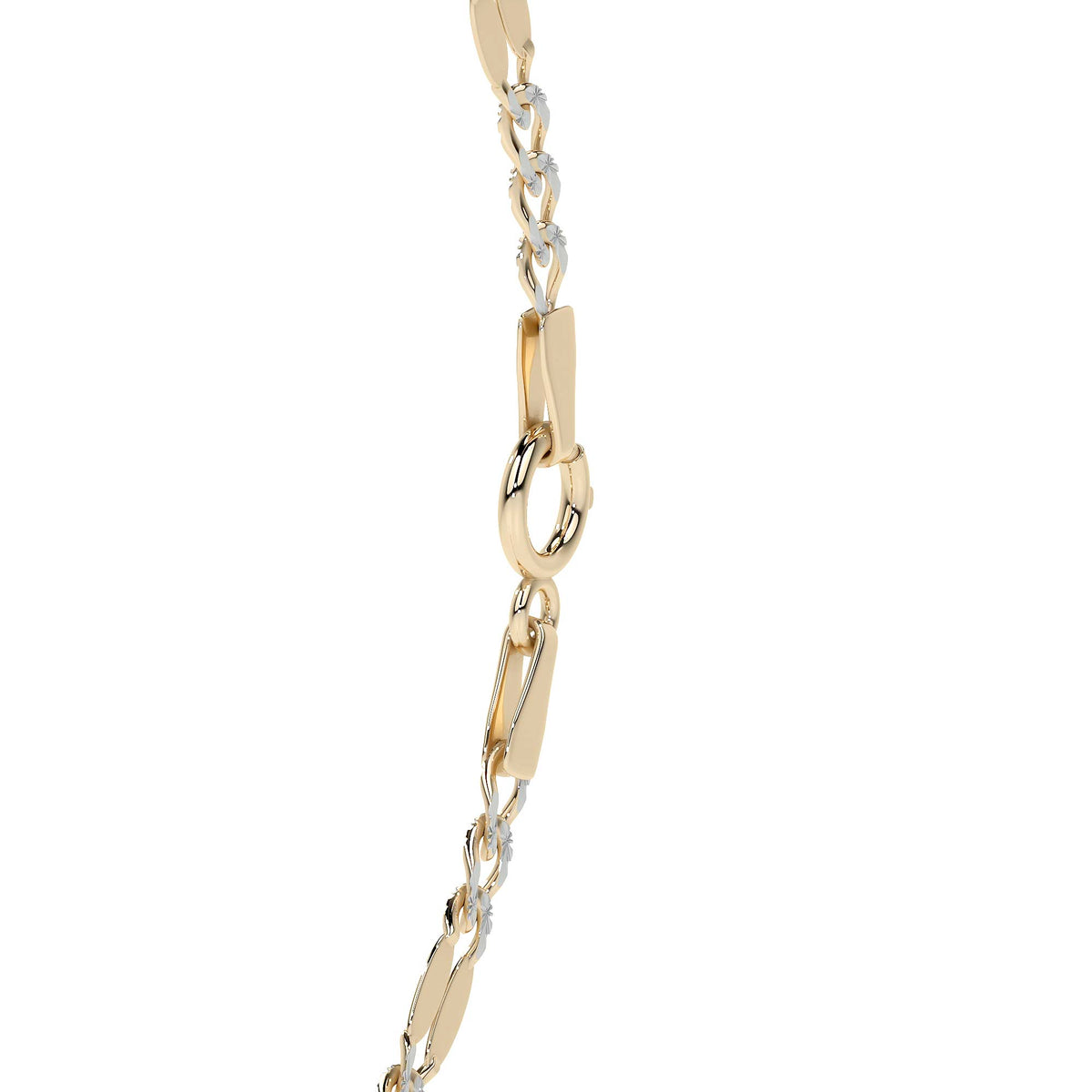 10k Gold 3x1 Diamond Cut Serpentine Bracelet