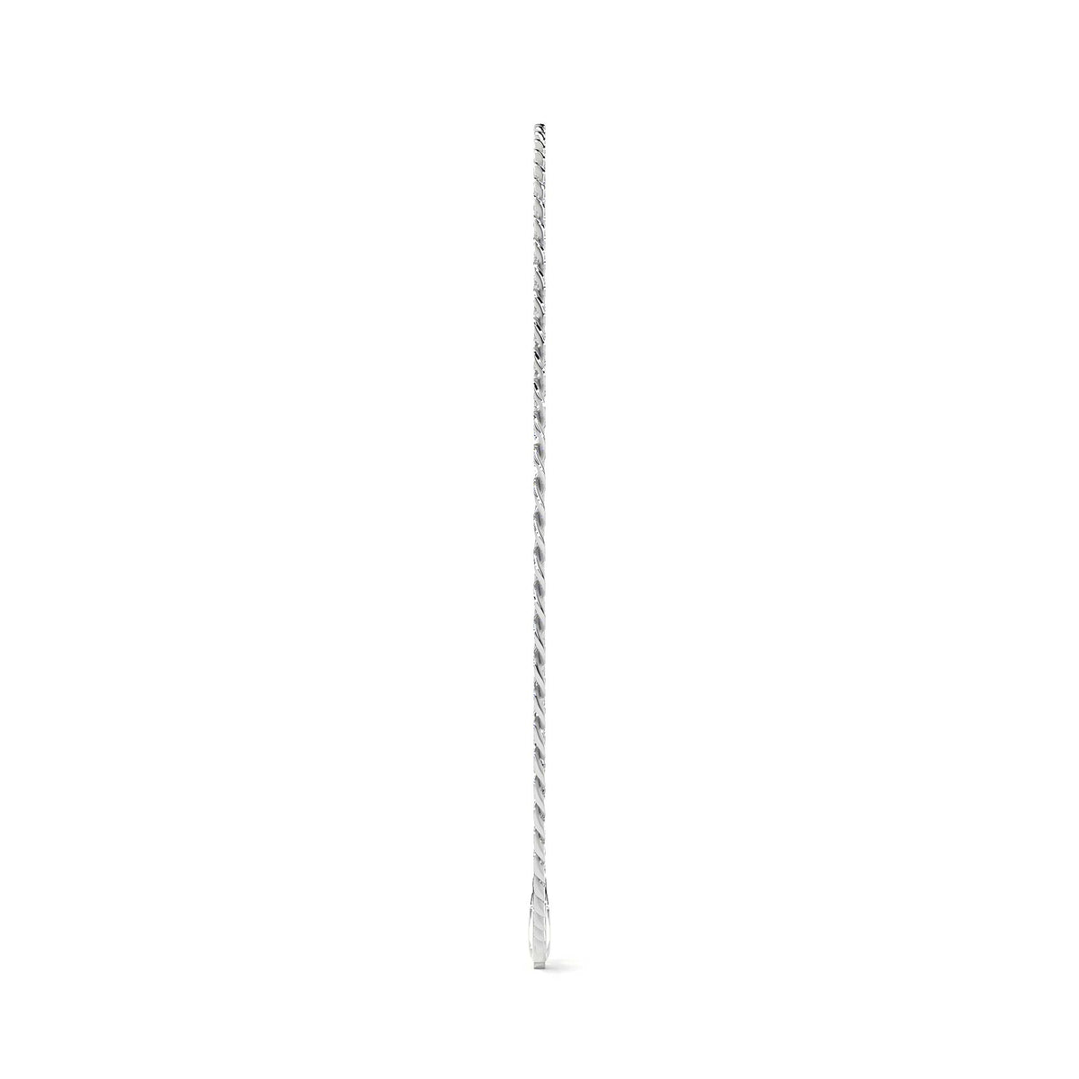 925 Sterling Silver Barb Chain Bracelet 18cm, 3.2mm Gauge, Italian
