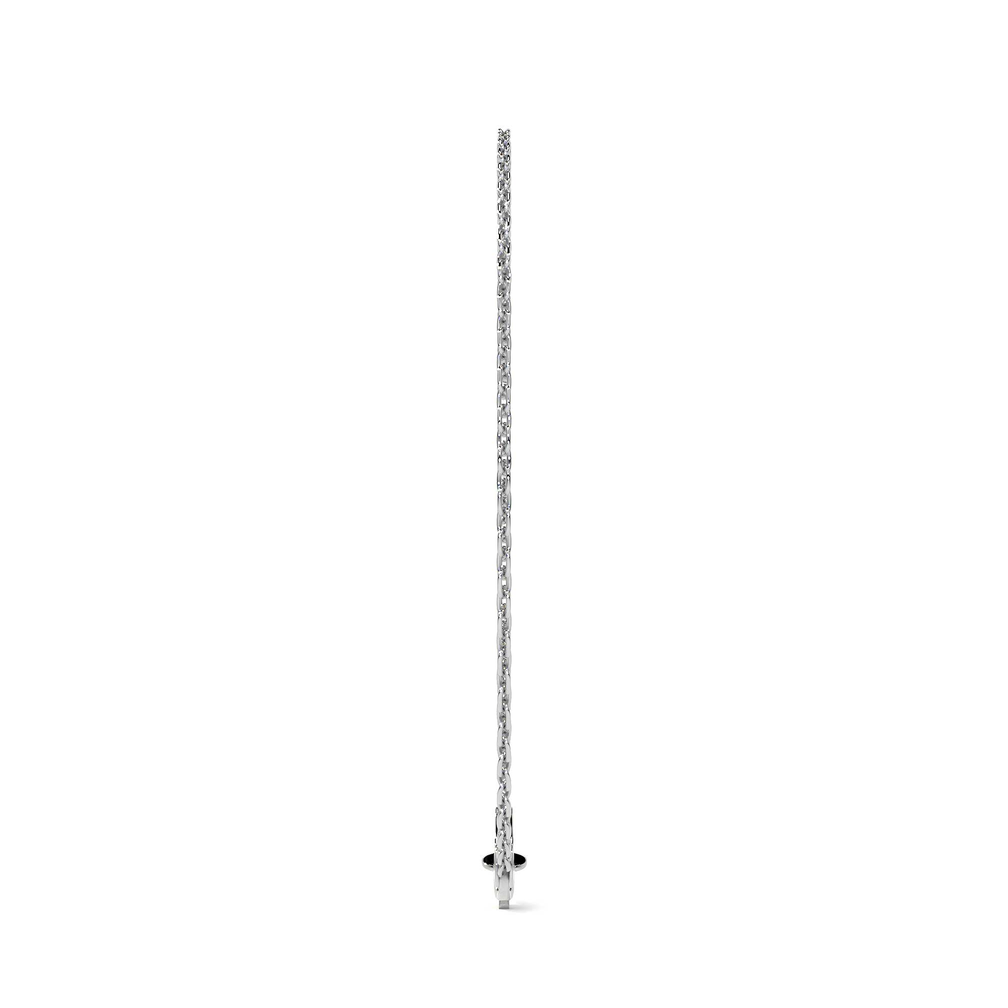 925 Silver Byzantine Bracelet 18 Cm Gauge 2.4 Mm