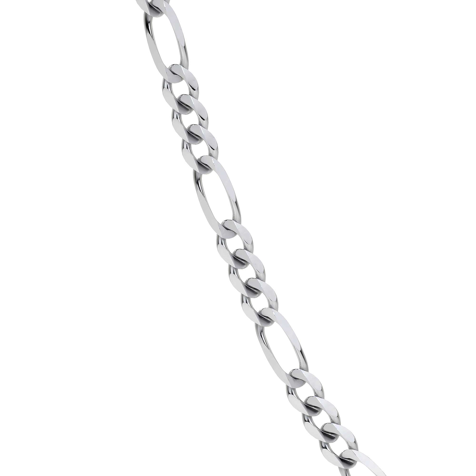 925 Sterling Silver 3x1 Figaro Chain, 4.1mm Gauge in 5 Colors