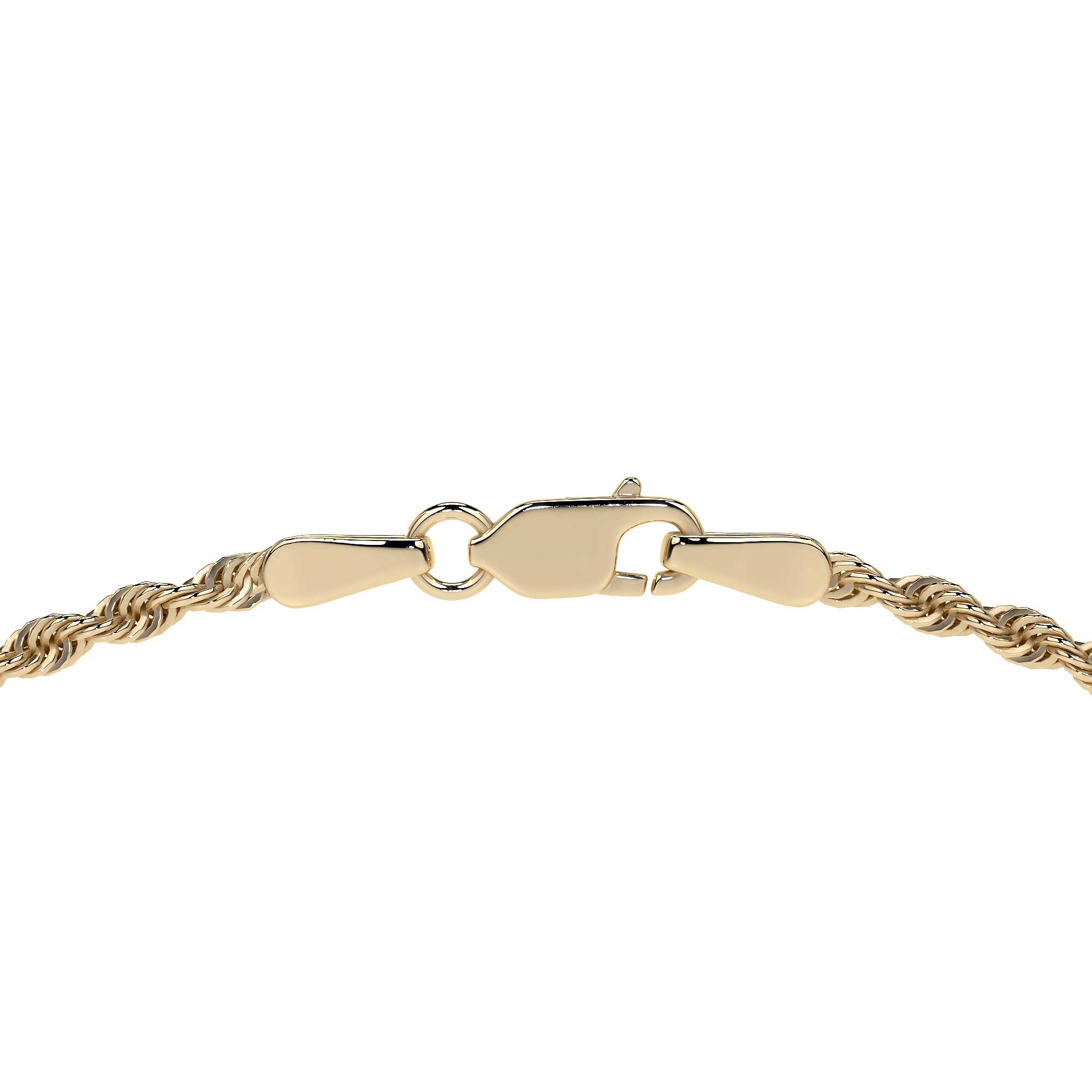 10k Italian Gold Men's Torsal Chain, 2.4mm Gauge, 60cm