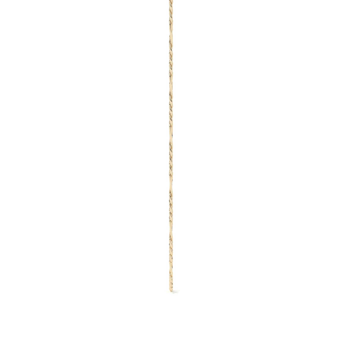 14K Gold Hollow Figaro 3+1 Chain for Men and Women | Italian Necklace 2.6mm with Lobster Clasp | 40 to 60 cm