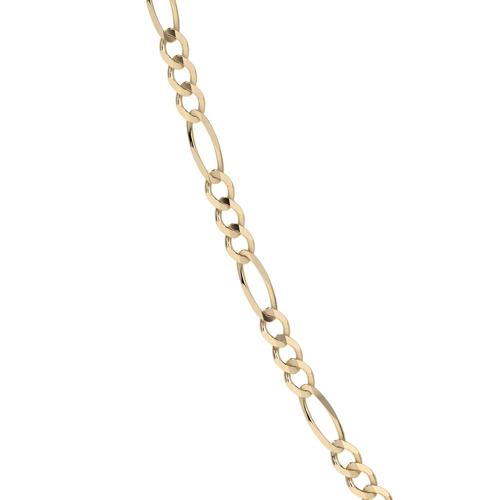 14K Gold Figaro 3+1 Chain, Italian Gold 2.0mm Necklace with Lobster Clasp | Fine Jewelry