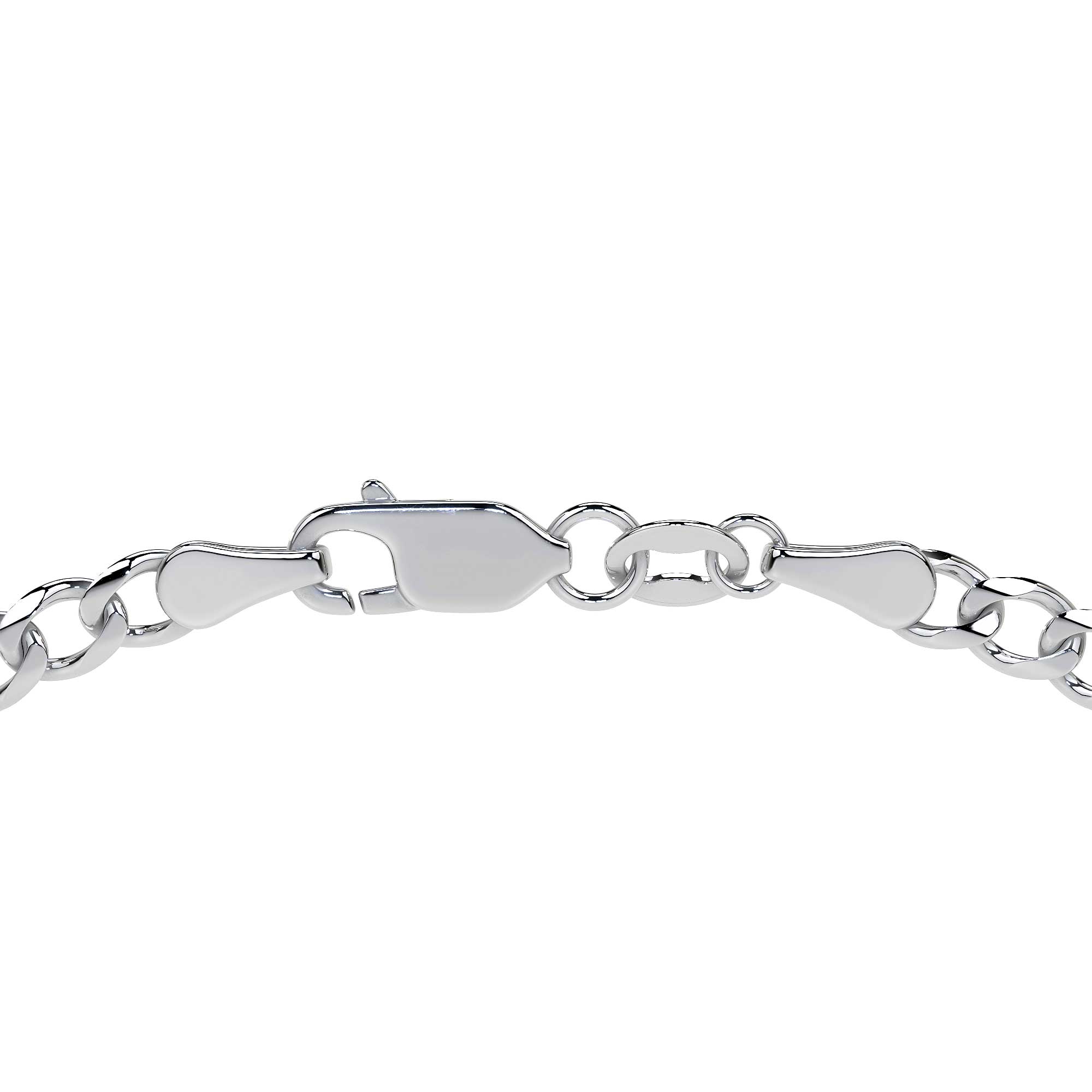 925 Sterling Silver Figaro 3x1 Chain, 6.1mm Gauge