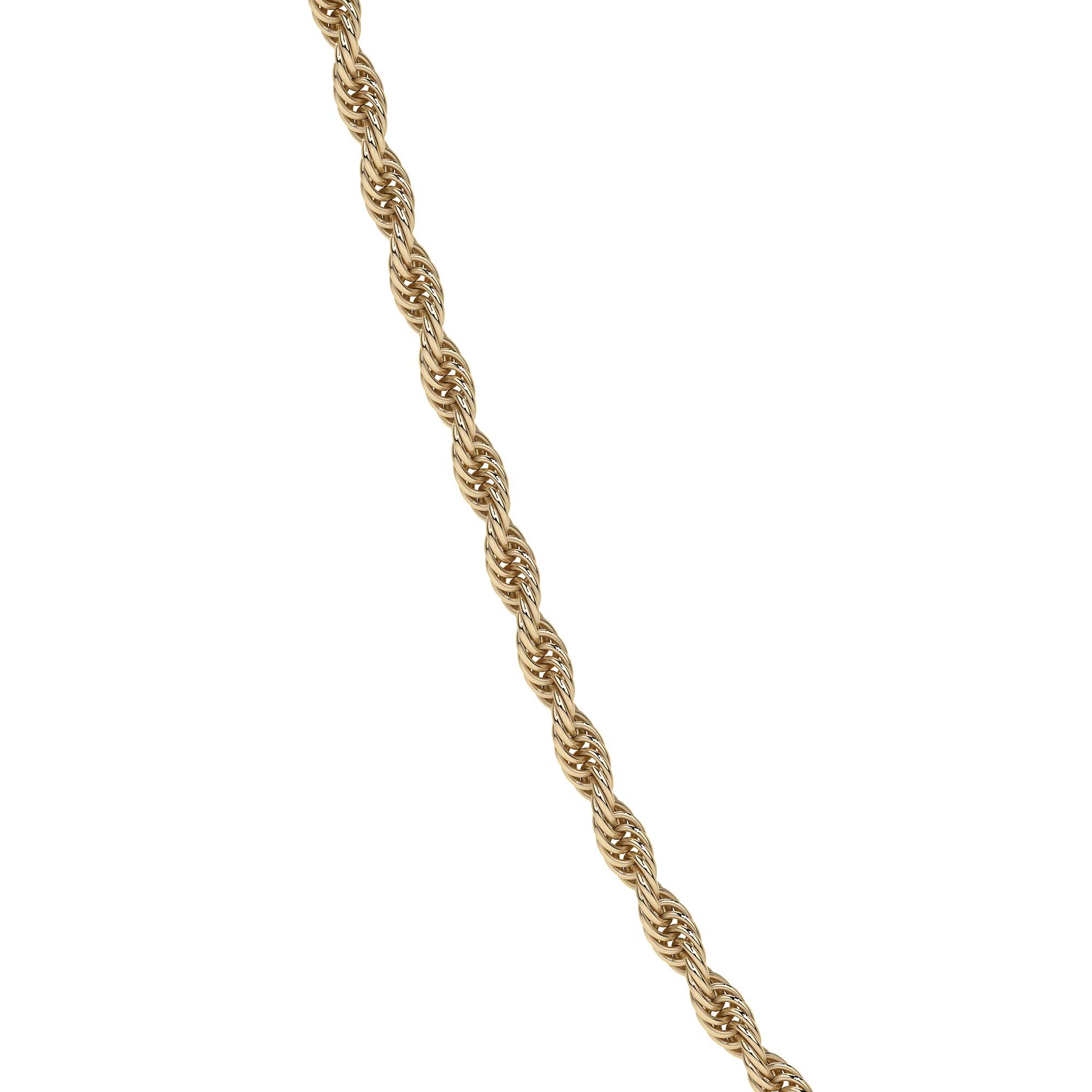 10k Italian Gold Men's Torsal Chain, 1.9mm Gauge, 55cm