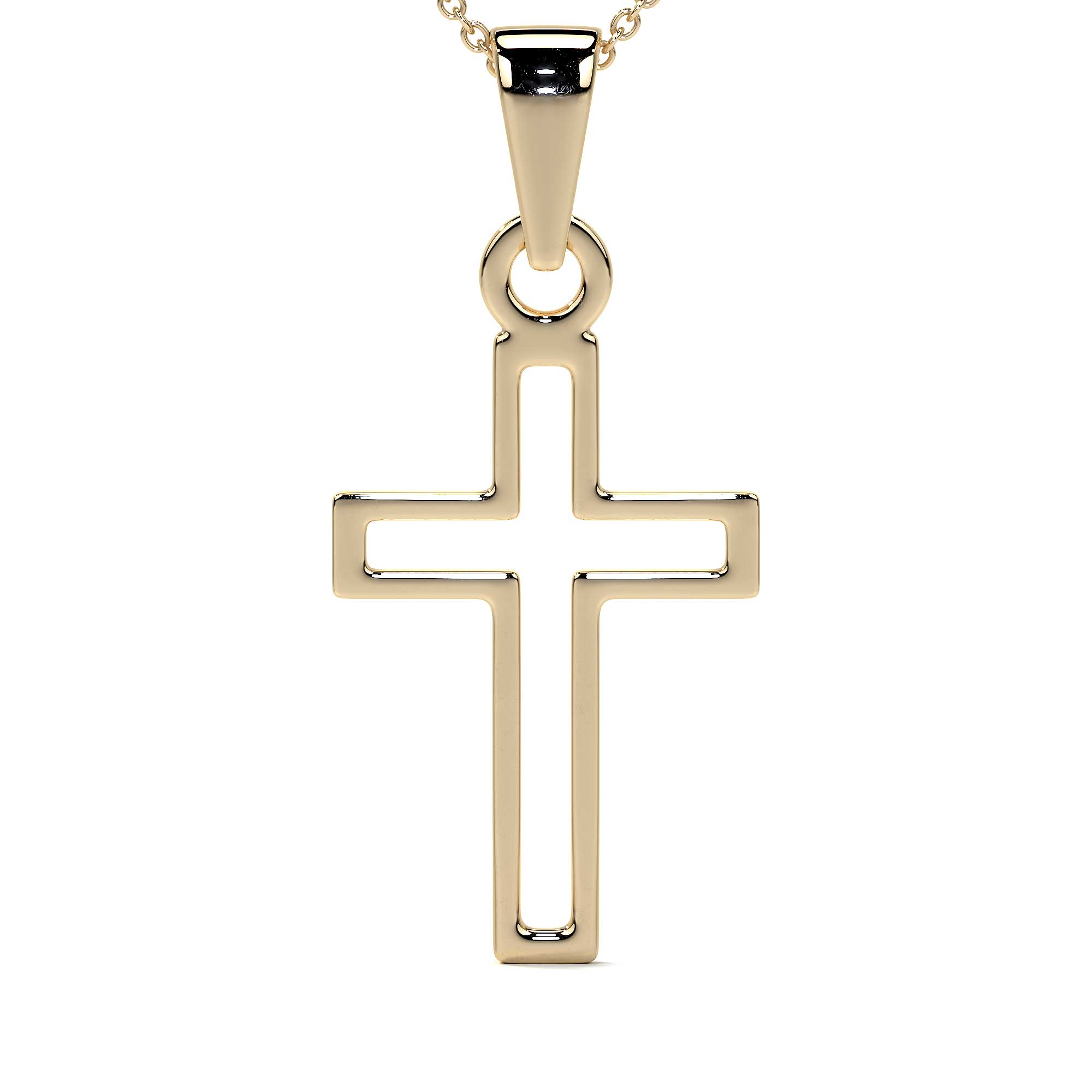 Women's 10k Gold Cross Necklace