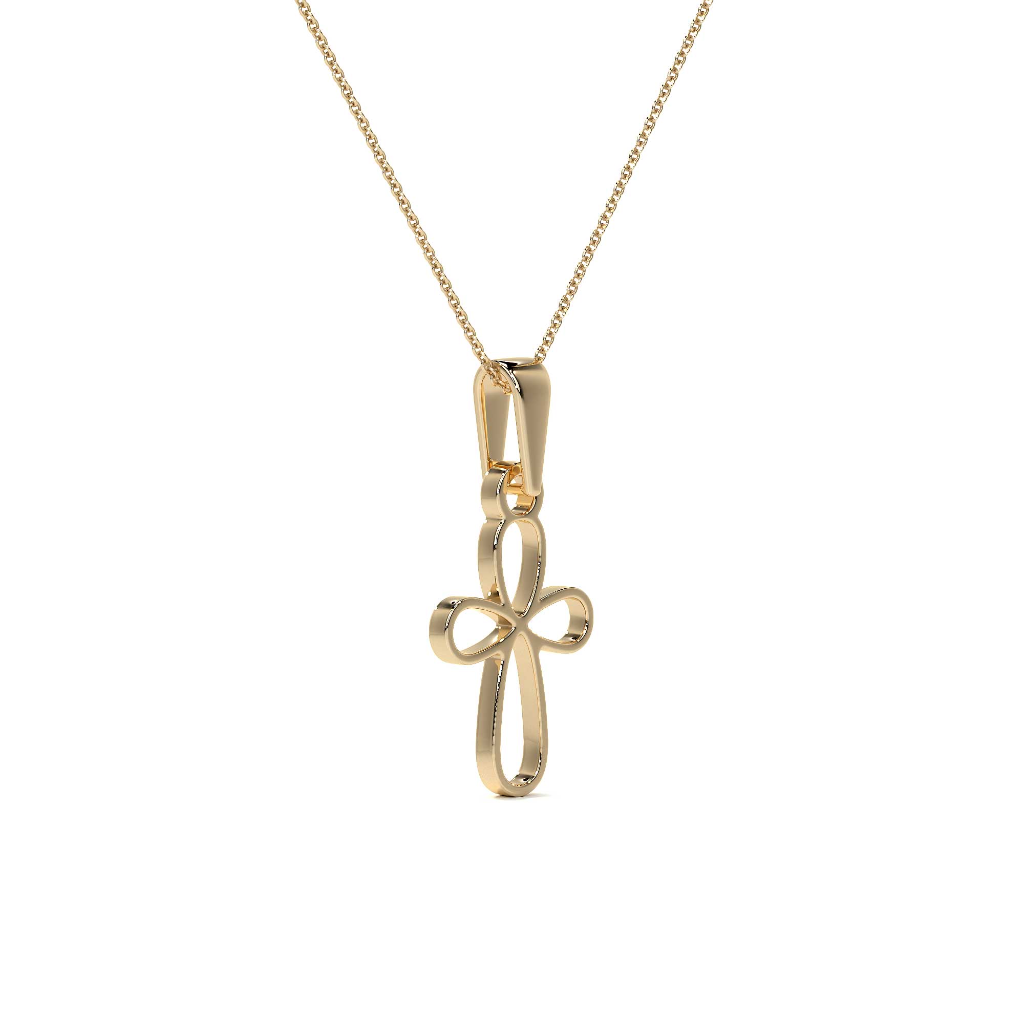 10k Gold Cross Pendant