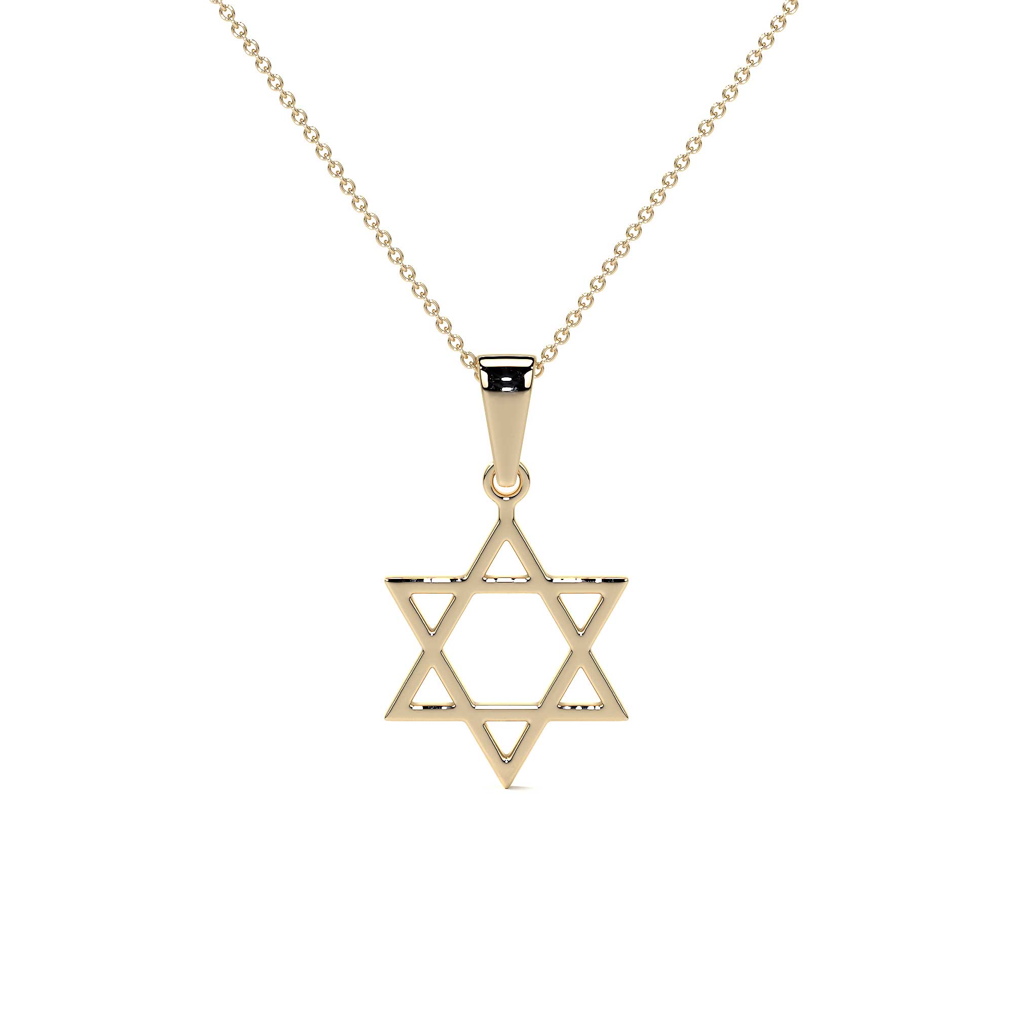 10k Gold Star of David Pendant