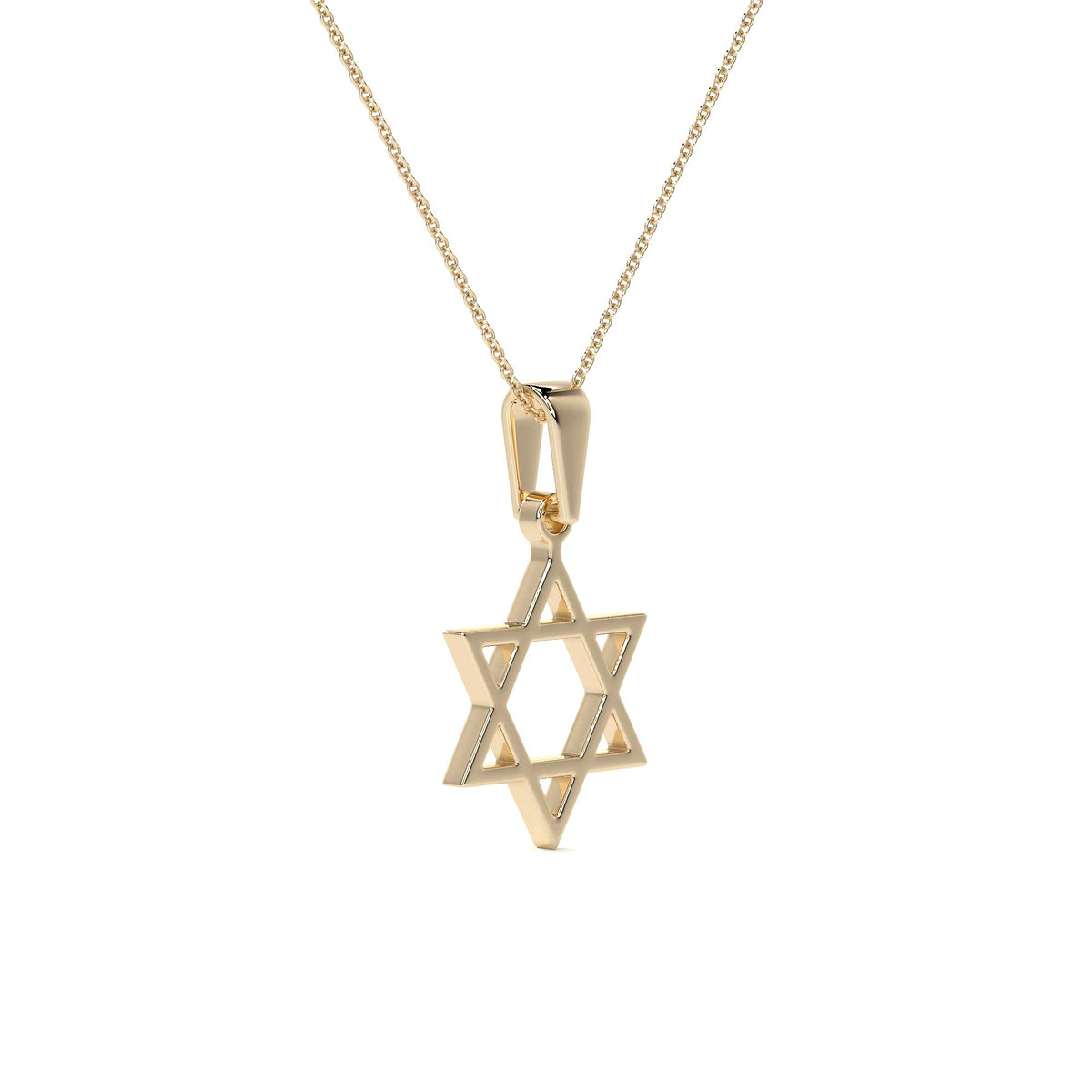 10k Gold Star of David Pendant