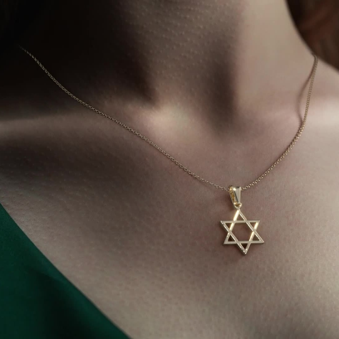 10k Gold Star of David Pendant