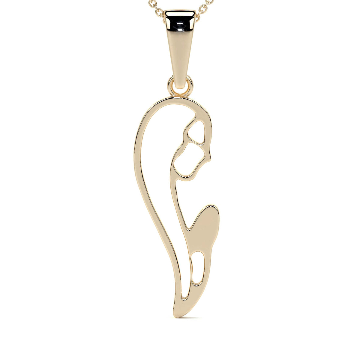 10k Gold Madonna Pendant Gold