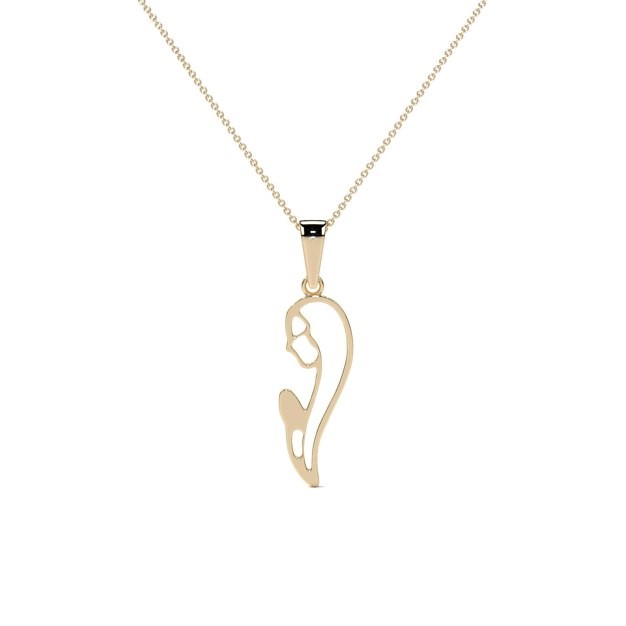 10k Gold Madonna Pendant Gold