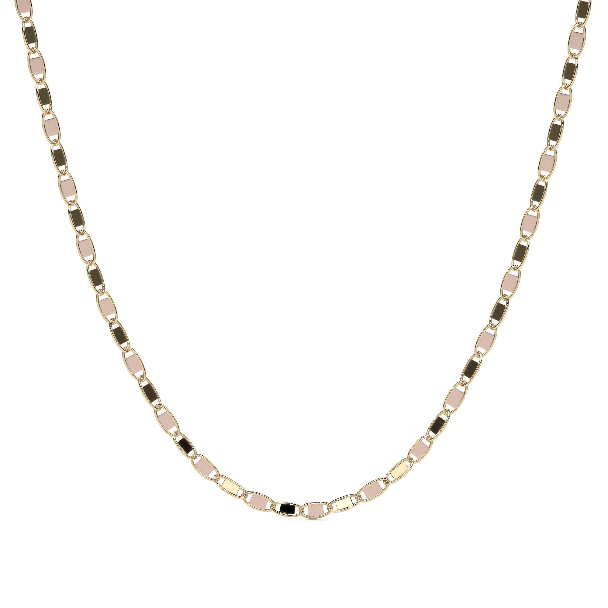 14K Italian Gold Valentino Chain, 2.6mm Gauge, 55cm