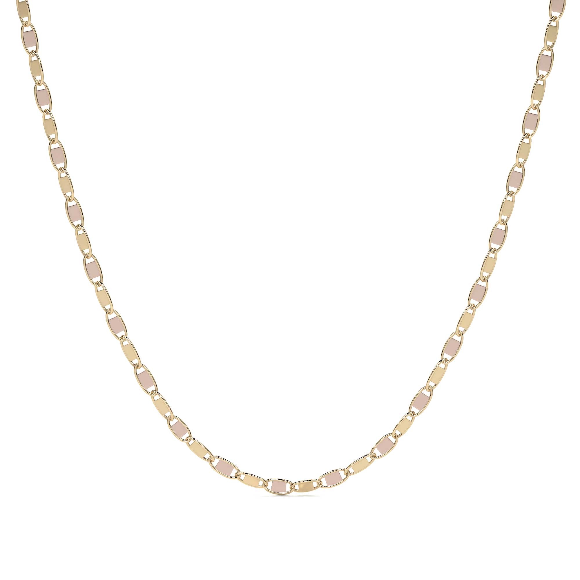 14K Italian Gold Valentino Chain, 40 cm, 1.5 mm Gauge