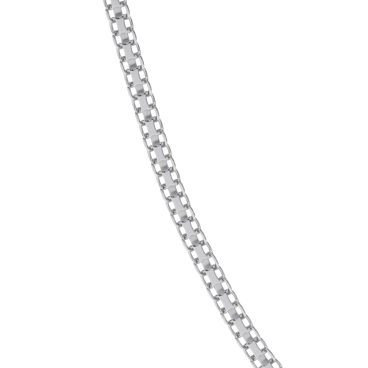 925 Sterling Silver Byzantine Chain, 45 cm, 2.4mm Gauge