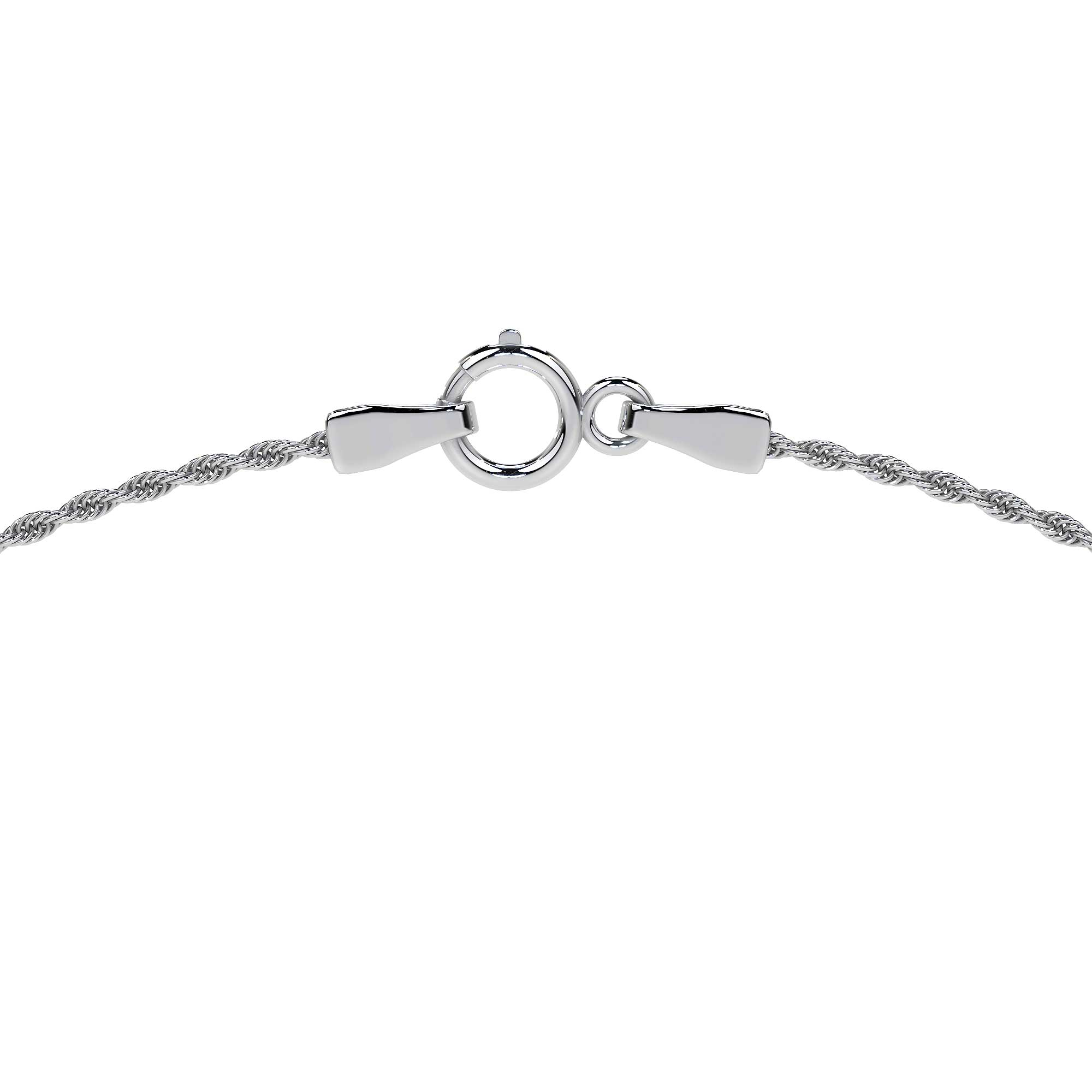 925 Sterling Silver Rope Chain, 45 cm, 1.30 mm Gauge