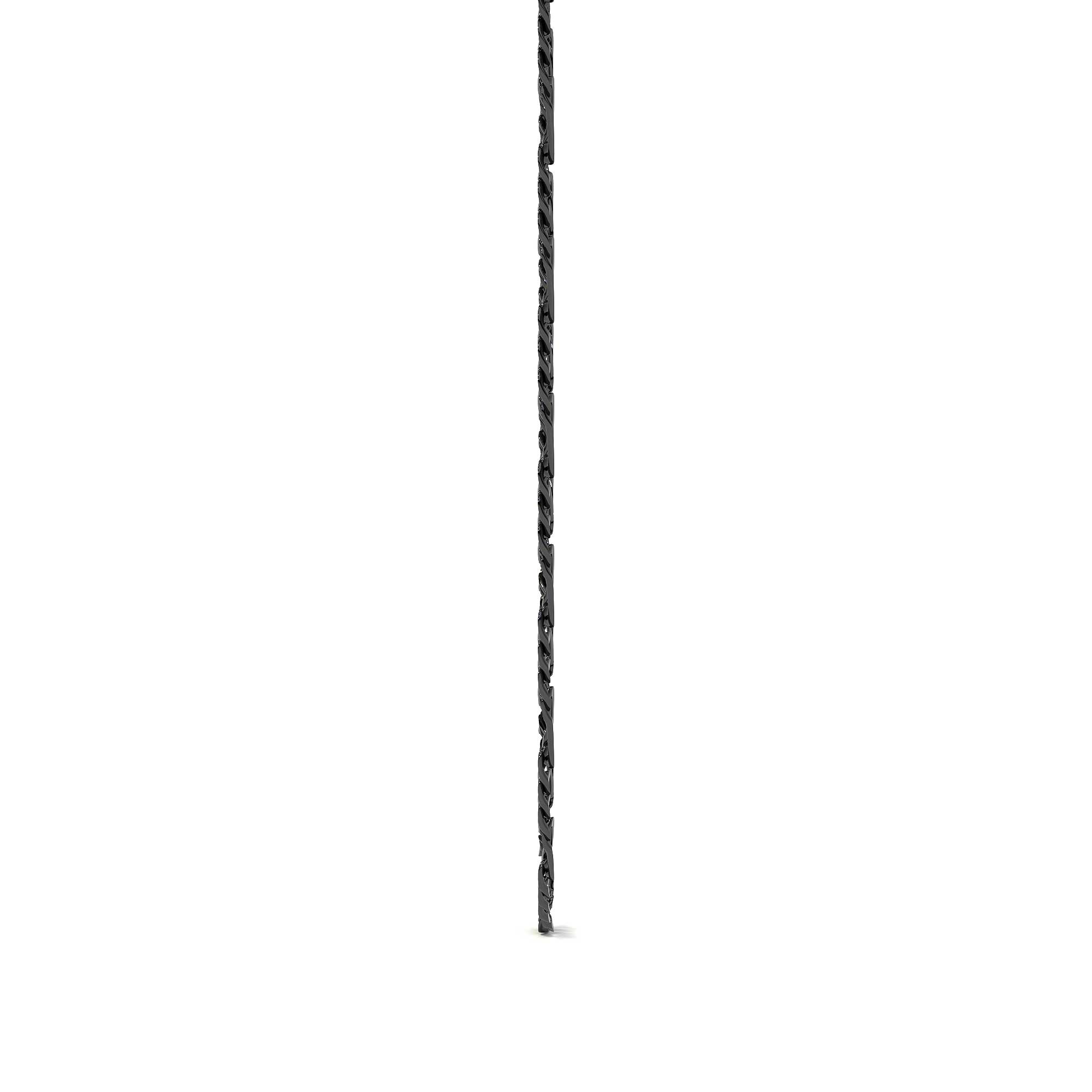 925 Sterling Silver Figaro 3+1 Chain 50 cm 2.5 mm Gauge