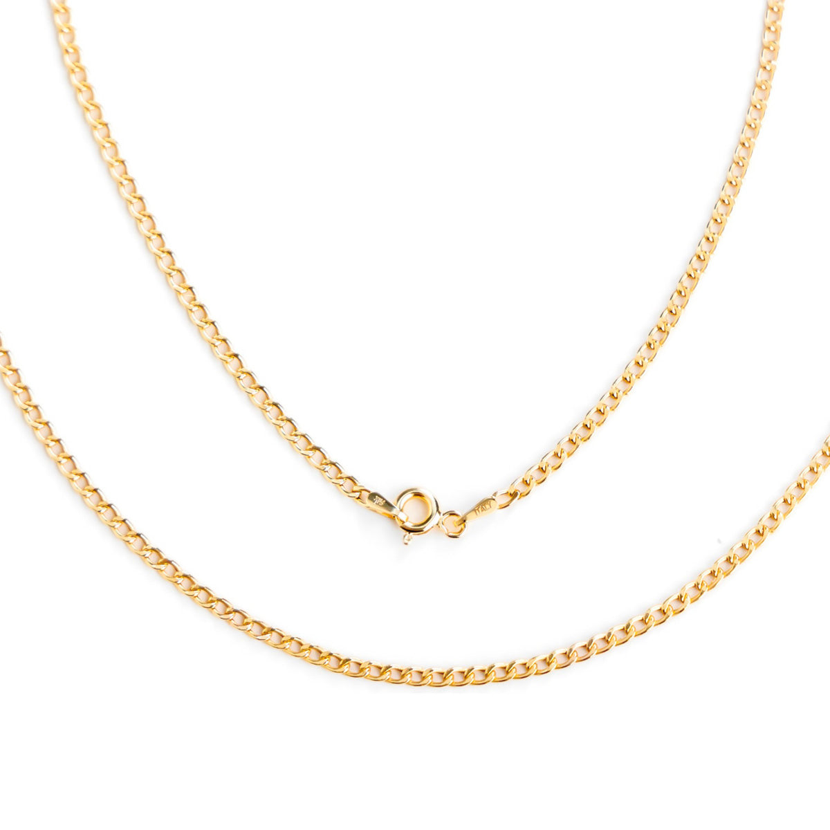 14k Italian Chain, Cuban Style, 2mm Gauge, 60cm
