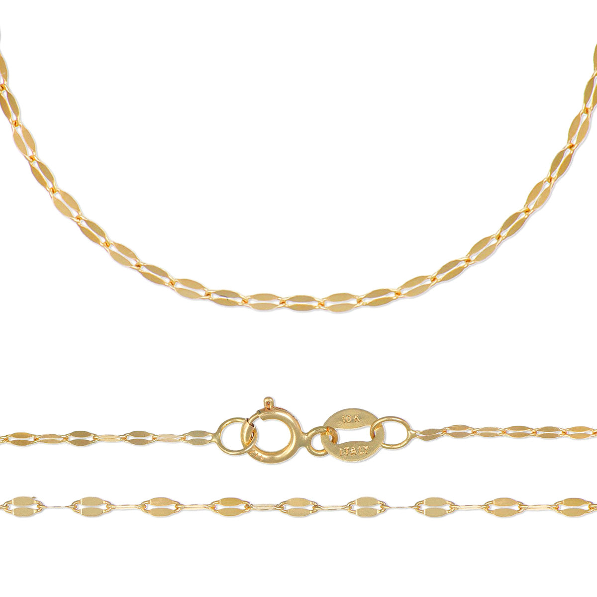 10k Gold Virgin Mary National Face Medal Necklace