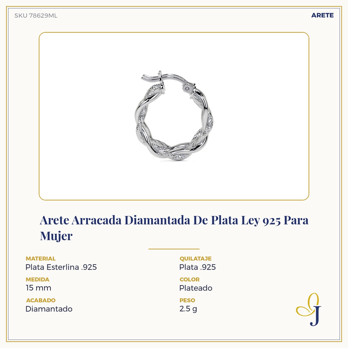 Twisted Tube Diamond Cut Hoop Earrings in 925 Sterling Silver for Women
