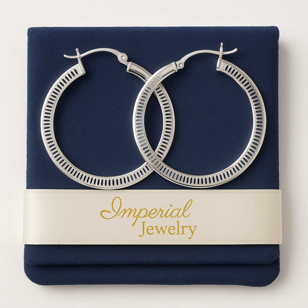 925 Silver Hoop Earring, 25mm