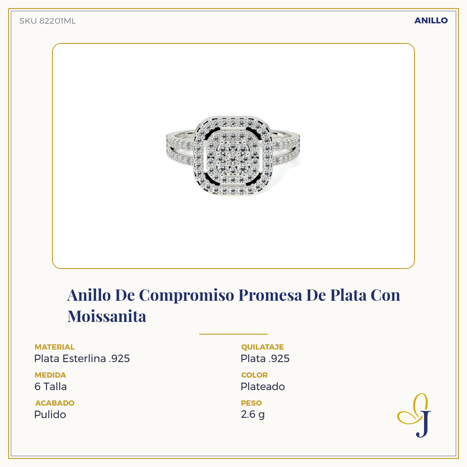Sterling Silver Promise/Engagement Ring with Moissanite
