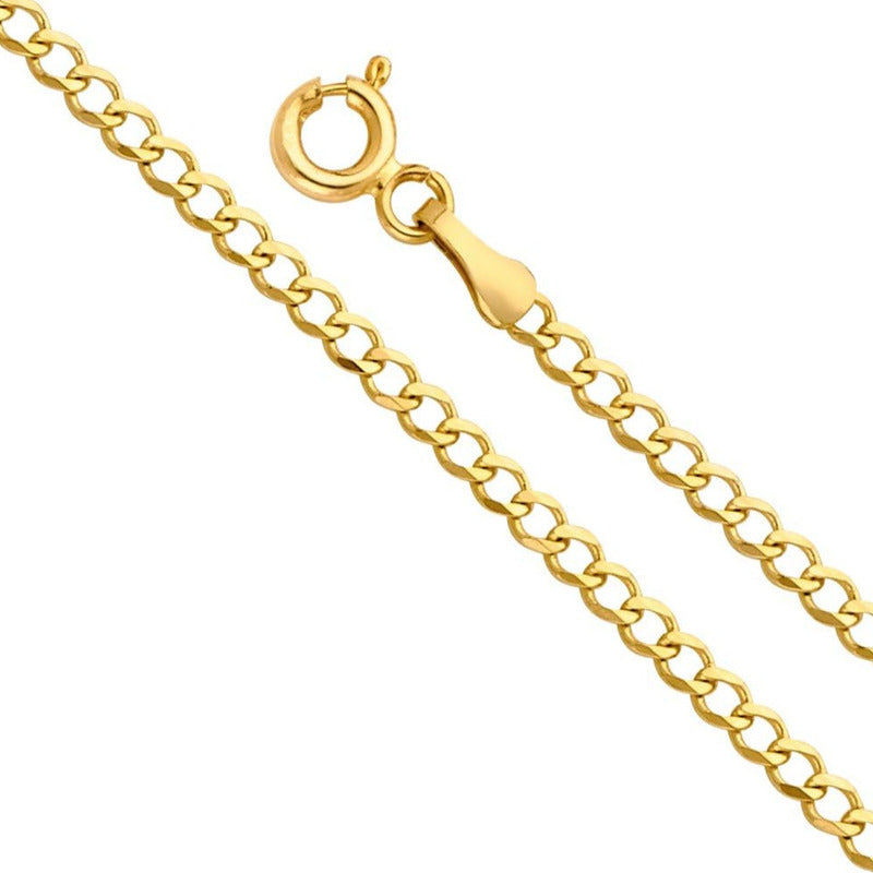 10k Italian Chain, Cuban Style, 2mm Gauge