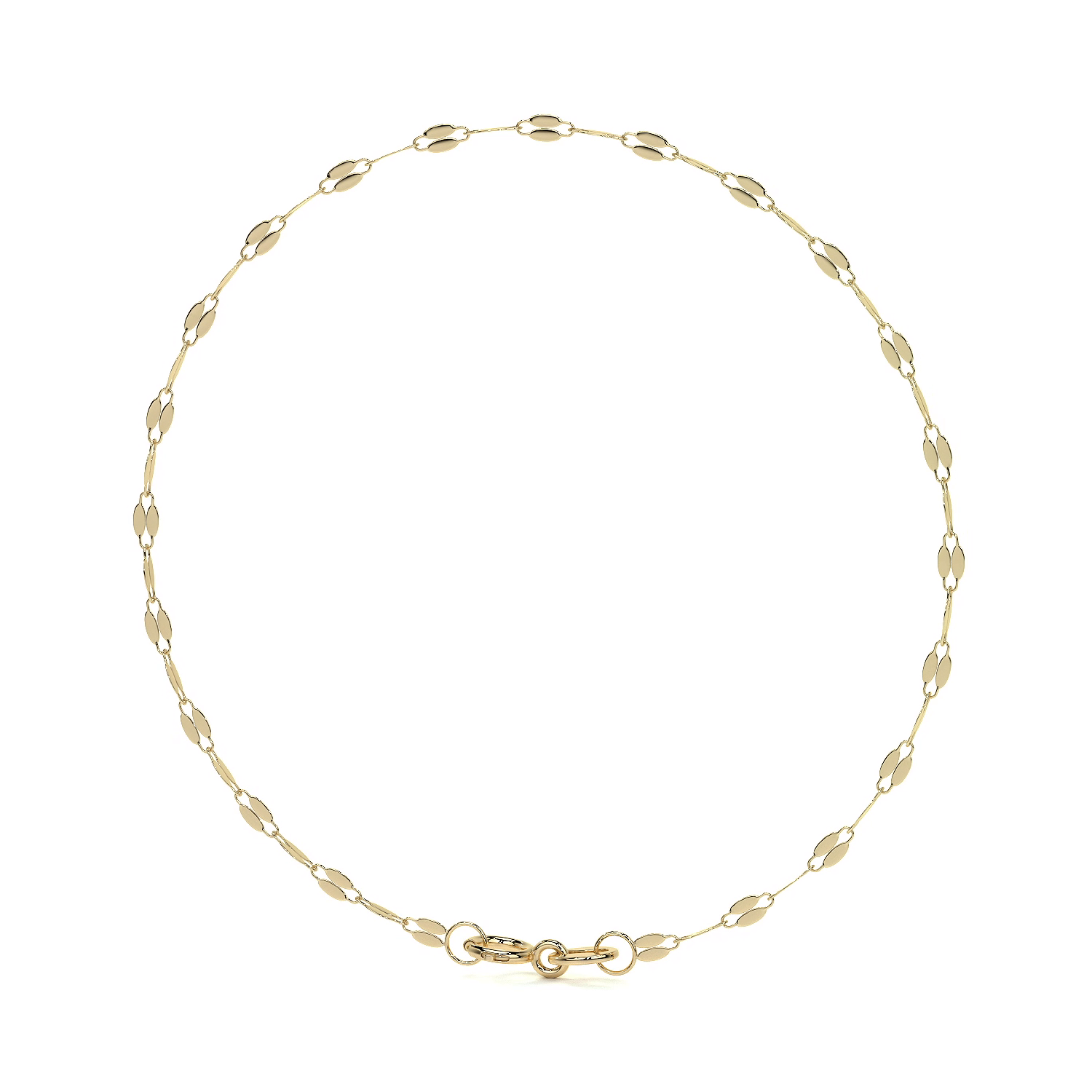 Italian Bracelet 3x1 Serpentine 14K 2.6mm, 18.5cm