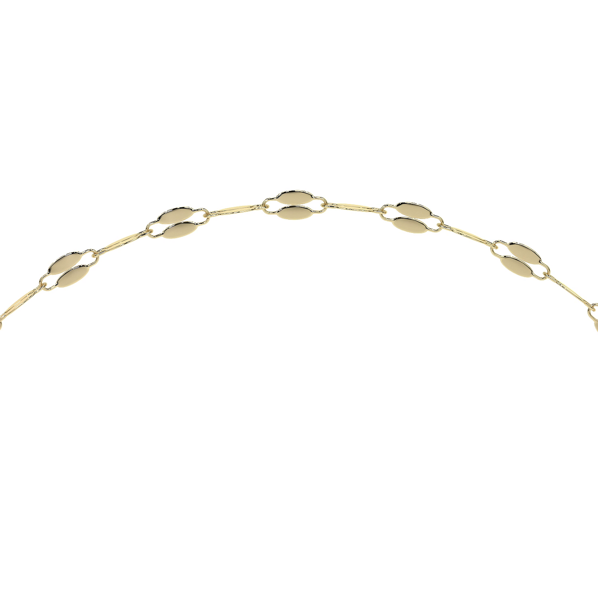 Italian Bracelet 3x1 Serpentine 14K 2.6mm, 18.5cm