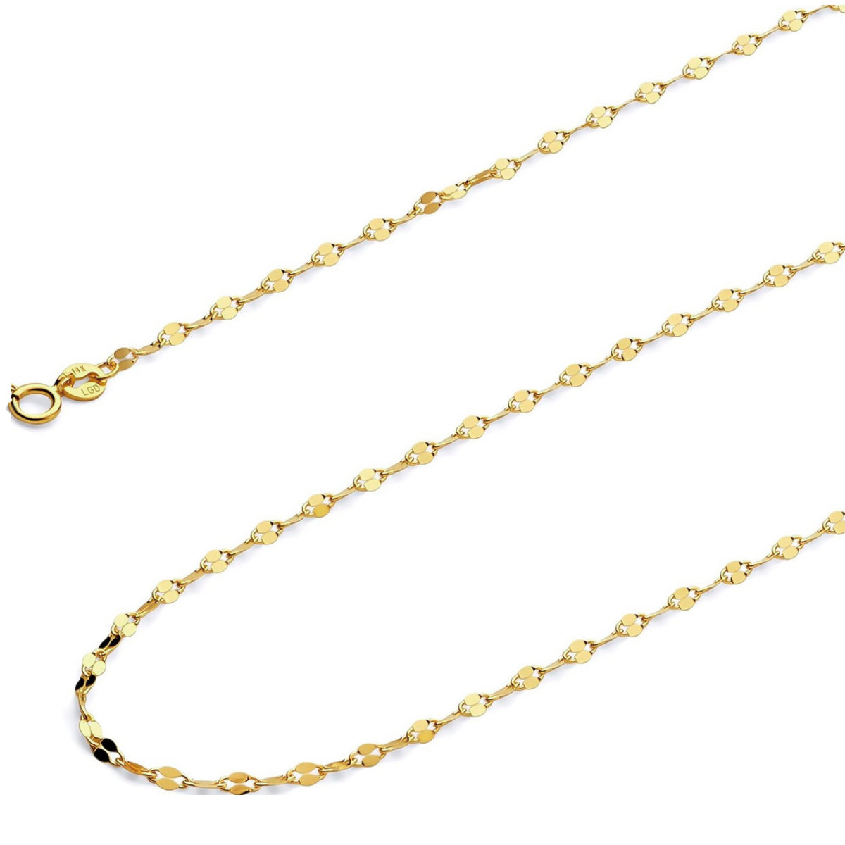 10k Gold Virgin Mary National Face Medal Necklace
