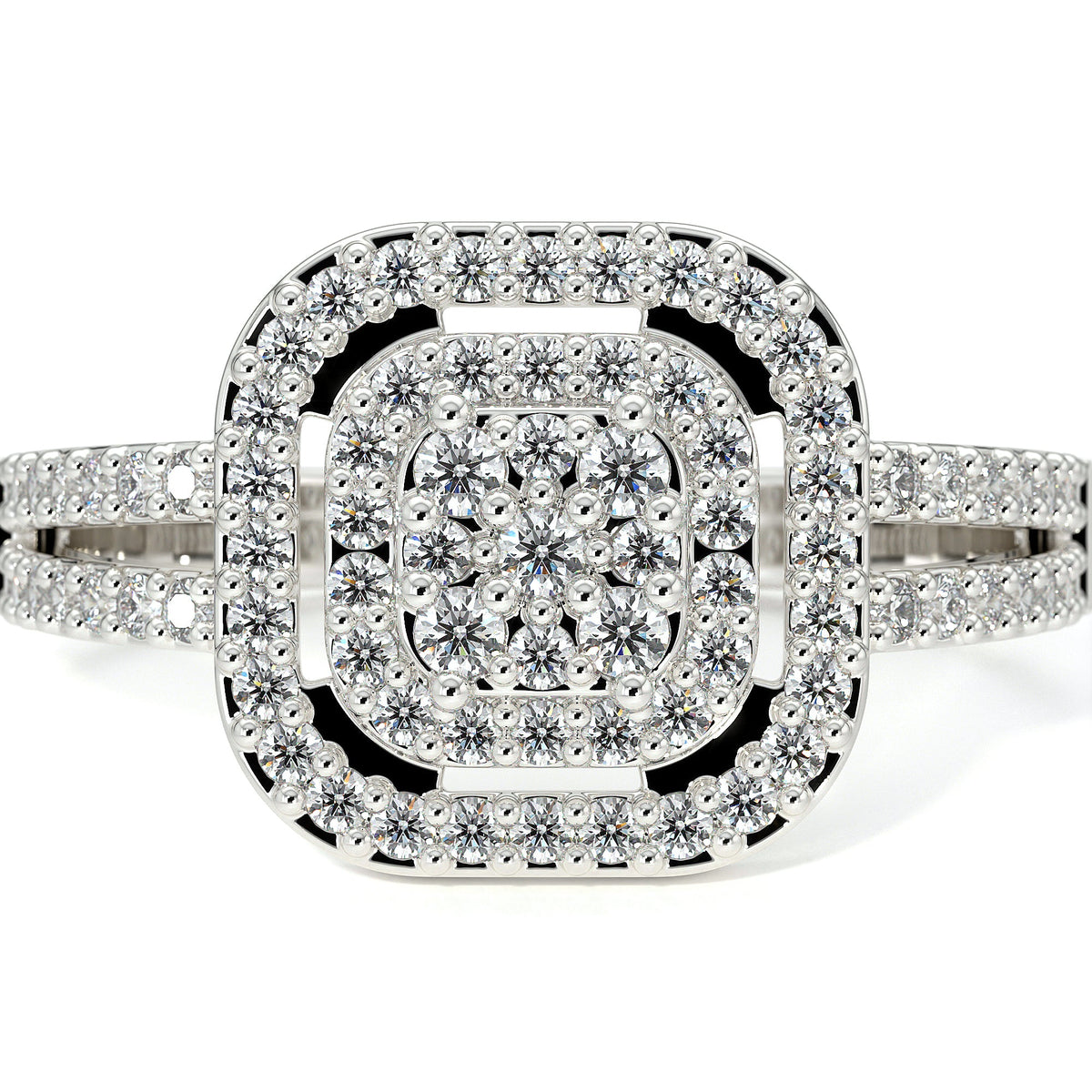 Sterling Silver Promise/Engagement Ring with Moissanite