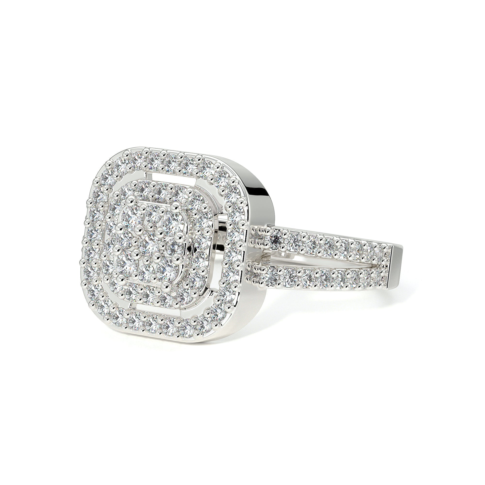 Sterling Silver Promise/Engagement Ring with Moissanite