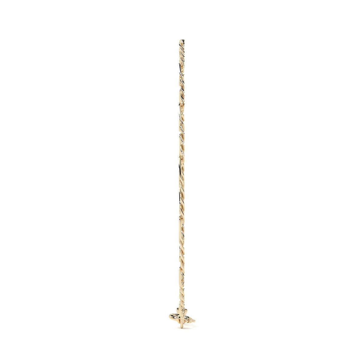 10K Hollow Figaro Italian Bracelet 2.0mm