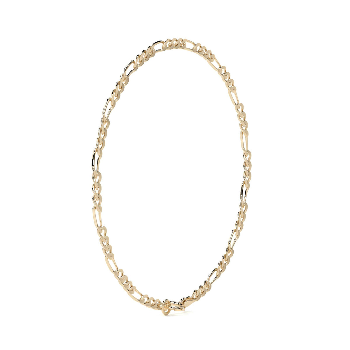 10K Hollow Figaro Italian Bracelet 2.0mm