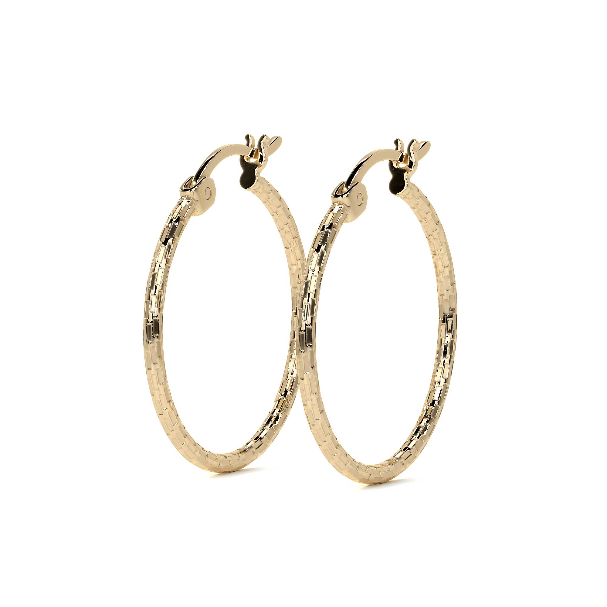 10k Gold Domino Style Diamond Drop Earring