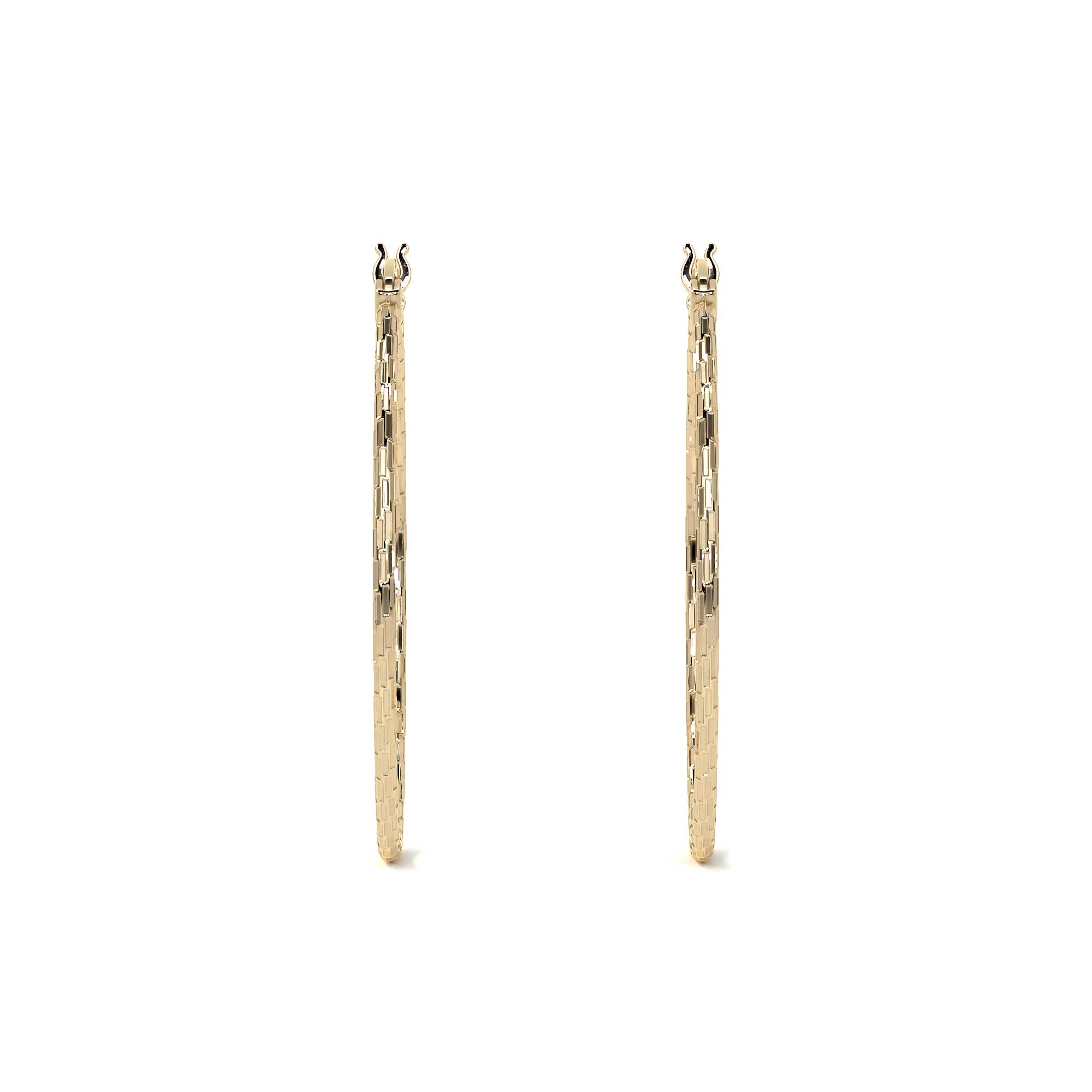 10k Gold Domino Style Diamond Drop Earring